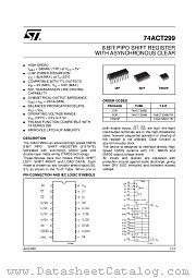 74ACT299B datasheet pdf ST Microelectronics