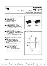 M29F200BT70M1 datasheet pdf ST Microelectronics