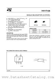 74V1T126CTR datasheet pdf ST Microelectronics