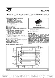 TDA7382 datasheet pdf ST Microelectronics