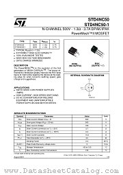 STD4NC50 datasheet pdf ST Microelectronics