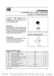 STB40NF03L datasheet pdf ST Microelectronics