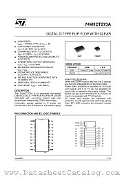 74VHCT273ATTR datasheet pdf ST Microelectronics