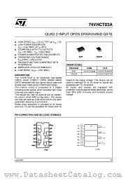 74VHCT03ATTR datasheet pdf ST Microelectronics
