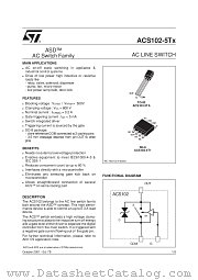 ACS102-5T1 datasheet pdf ST Microelectronics