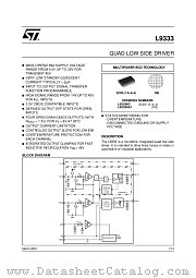L9333DIE1 datasheet pdf ST Microelectronics