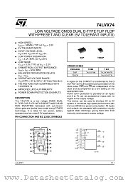 74LVX74MTR datasheet pdf ST Microelectronics