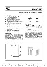 74VHCT174AMTR datasheet pdf ST Microelectronics