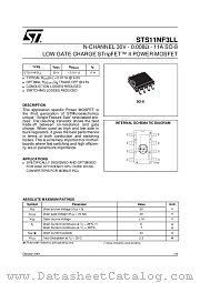 STS11NF3LL datasheet pdf ST Microelectronics