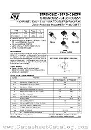 STP5NC90ZFP datasheet pdf ST Microelectronics