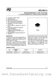 STLVD111BF datasheet pdf ST Microelectronics