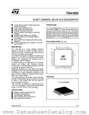TSA1002CF datasheet pdf ST Microelectronics