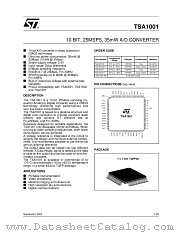 TSA1001IF datasheet pdf ST Microelectronics