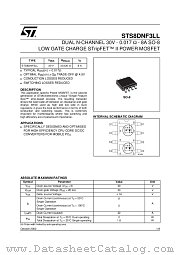 STS8DNF3LL datasheet pdf ST Microelectronics