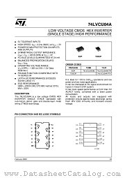 74LVCU04AM datasheet pdf ST Microelectronics