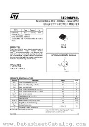 STD60NF55L datasheet pdf ST Microelectronics