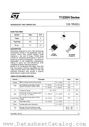 T1235H-600G datasheet pdf ST Microelectronics