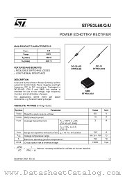 STPS3L60QRL datasheet pdf ST Microelectronics