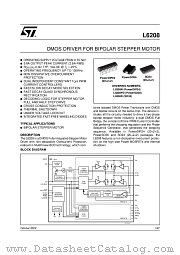 L6208D datasheet pdf ST Microelectronics