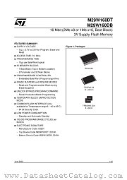 M29W160DB datasheet pdf ST Microelectronics