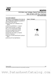 M25P05 datasheet pdf ST Microelectronics
