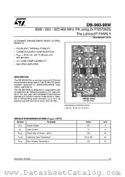 DB-960-90W datasheet pdf ST Microelectronics