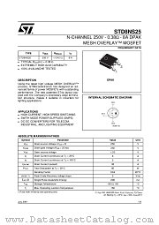STD8NS25 datasheet pdf ST Microelectronics