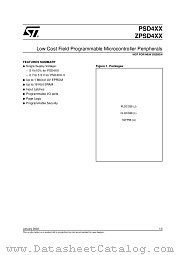 PSD411A2 datasheet pdf ST Microelectronics