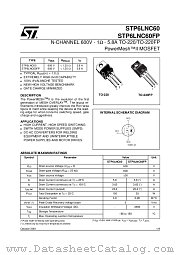 STP6LNC60 datasheet pdf ST Microelectronics