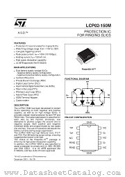 LCP02-150M datasheet pdf ST Microelectronics