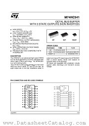 M74HC541M1R datasheet pdf ST Microelectronics