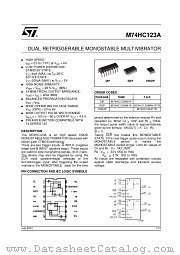 M74HC123AB1R datasheet pdf ST Microelectronics