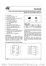 74LVX126MTR datasheet pdf ST Microelectronics