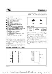 74LVQ280TTR datasheet pdf ST Microelectronics