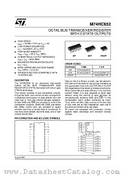 M74HC652B1R datasheet pdf ST Microelectronics