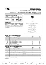 STS2DNFS30L datasheet pdf ST Microelectronics