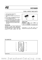 HCF4082BM1 datasheet pdf ST Microelectronics
