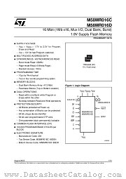 M58MR016D datasheet pdf ST Microelectronics