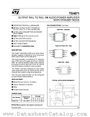 TS4871IST datasheet pdf ST Microelectronics