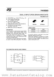 74V2G03CTR datasheet pdf ST Microelectronics