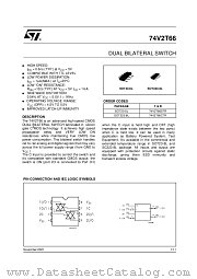 74V2T66STR datasheet pdf ST Microelectronics