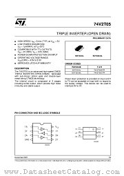 74V2T05CTR datasheet pdf ST Microelectronics