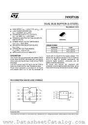 74V2T126CTR datasheet pdf ST Microelectronics