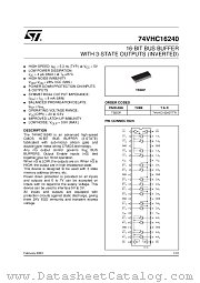 74VHC16240TTR datasheet pdf ST Microelectronics