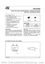 74LX1G32CTR datasheet pdf ST Microelectronics