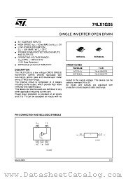 74LX1G05CTR datasheet pdf ST Microelectronics