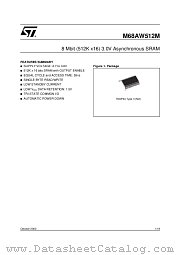M68AW512M datasheet pdf ST Microelectronics