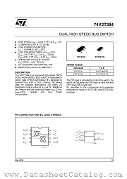 74V2T384CTR datasheet pdf ST Microelectronics