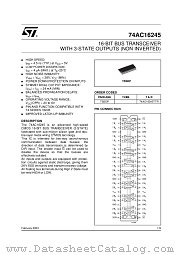 74AC16245TTR datasheet pdf ST Microelectronics