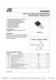 ST2009DHI datasheet pdf ST Microelectronics